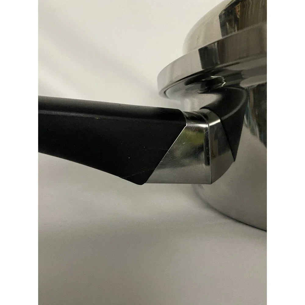 Amway Queen .75 Quart Sauce Pan & Lid Multi Ply 18/8 Stainless Cookware USA